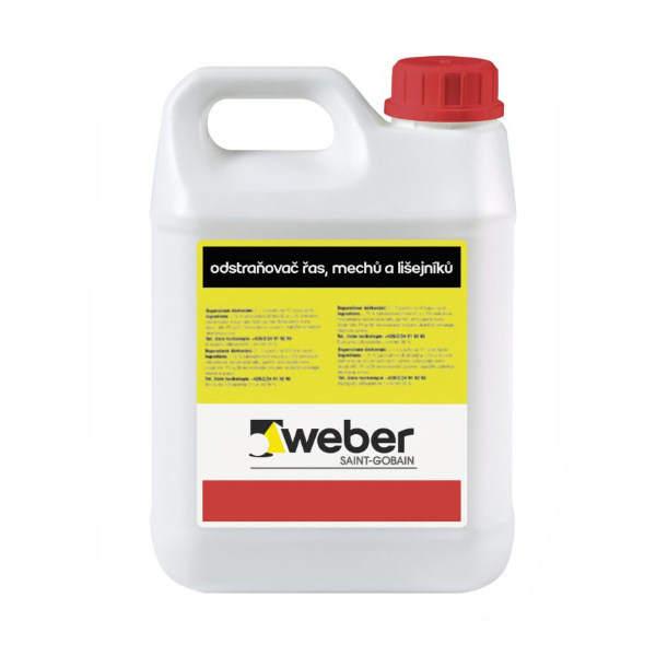 Odstraňovač řas, mechů a lišejníků weber 5 kg