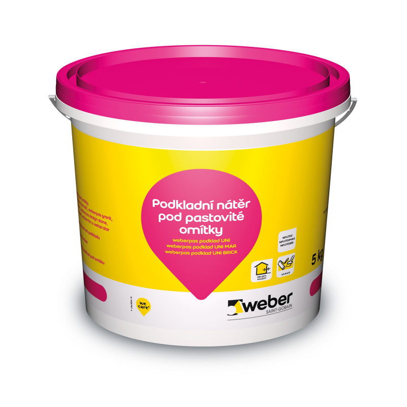 Penetrace weberpas podklad UNI MAR hnědá 5 kg