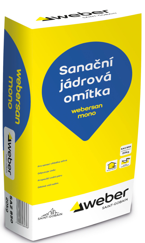 Omítka sanační webersan mono 20 kg