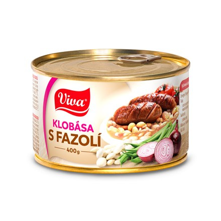 Viva Klobása s fazolí 400 g