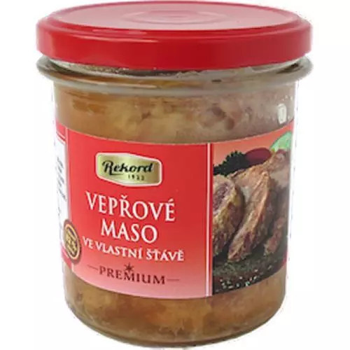 Rekord Vepřové maso ve vlastní šťávě - sklo