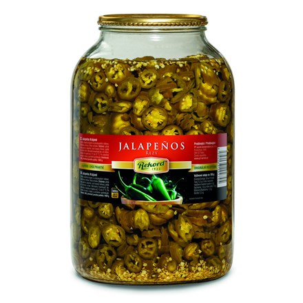 REKORD Jalapeno řezy 3400 g