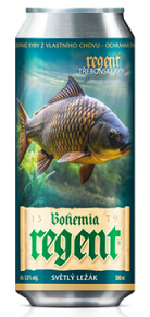 Bohemia regent pivo vodní říše kapr 0,5 l