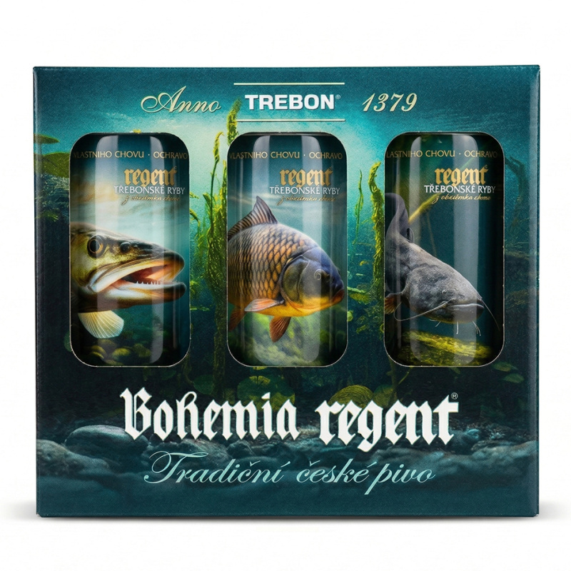 Bohemia regent pivo dárkový karton vodní říše č.1 6x 0,5 l