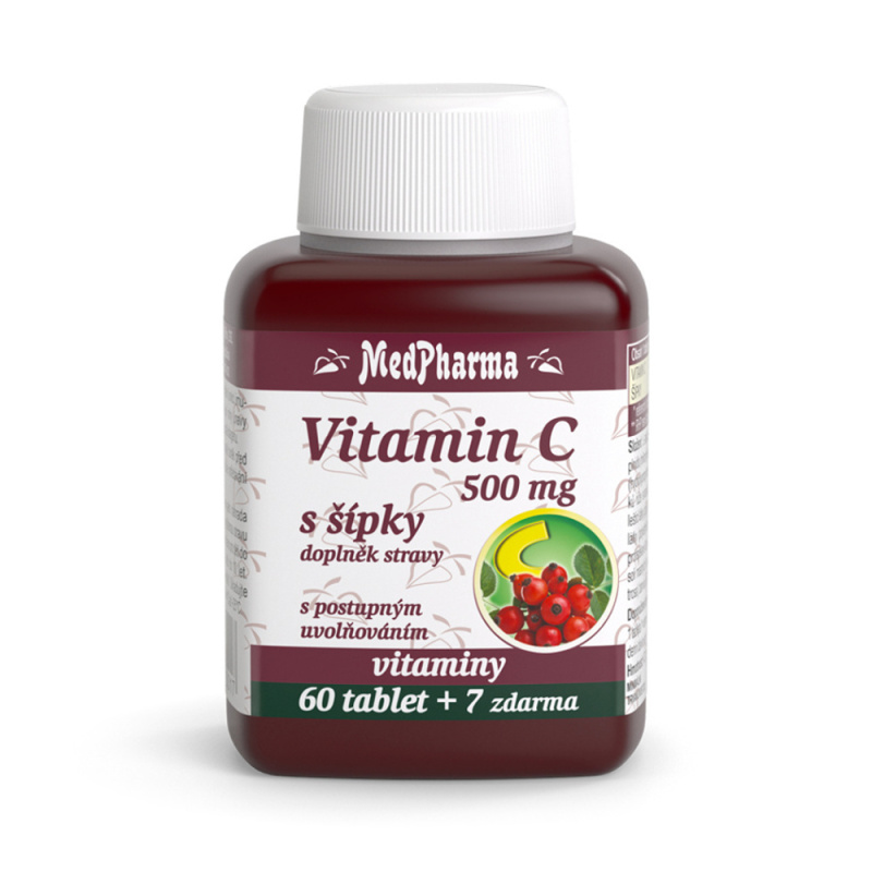 MedPharma Vitamin C 500mg s šípky 67 tablet