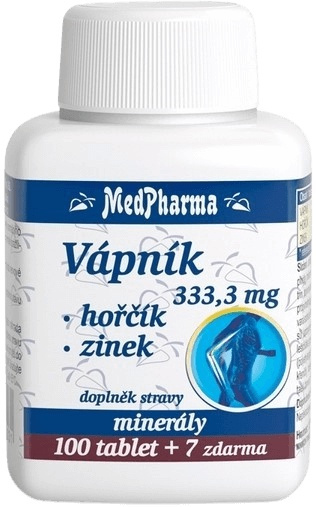 Medpharma Vápník Hořčík Zinek 107 tablet