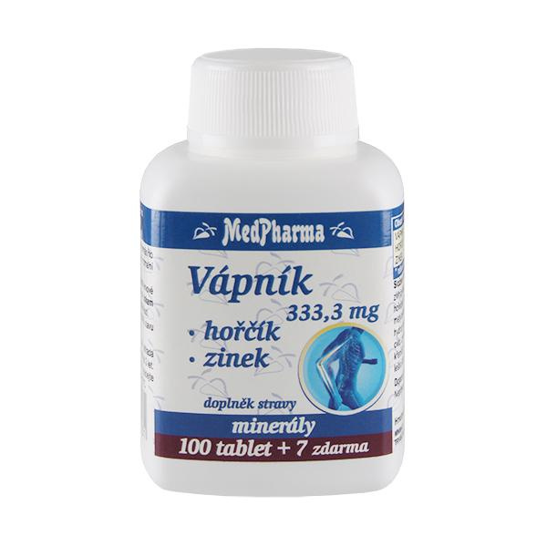 Medpharma Vápník Hořčík Zinek 107 tablet