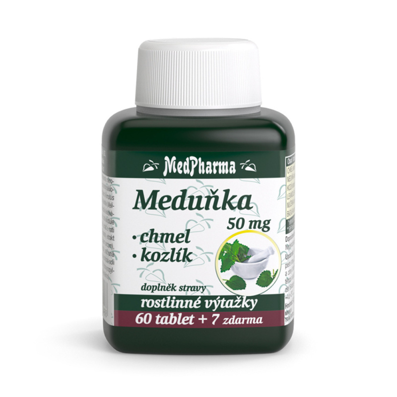MedPharma Meduňka + Chmel + Kozlík 67 tablet
