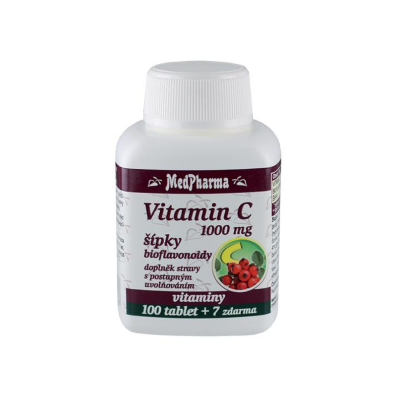 MedPharma Vitamín C 1000 mg s šípky 107 tablet