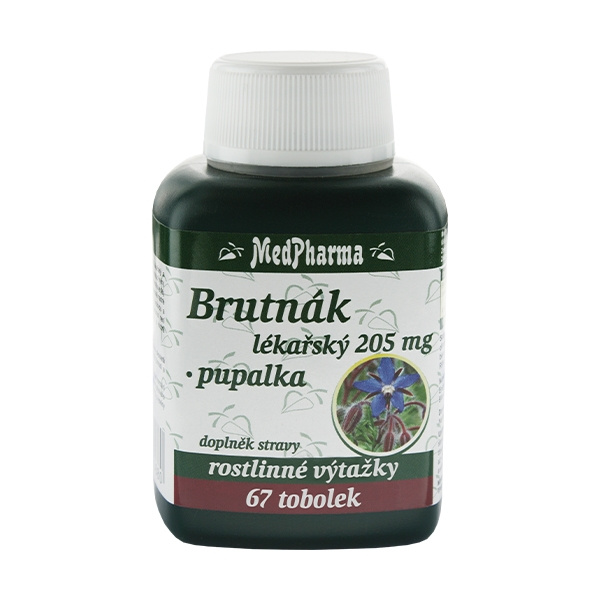 MedPharma Brutnák lékařský 205 mg + pupalka, 67 tobolek
