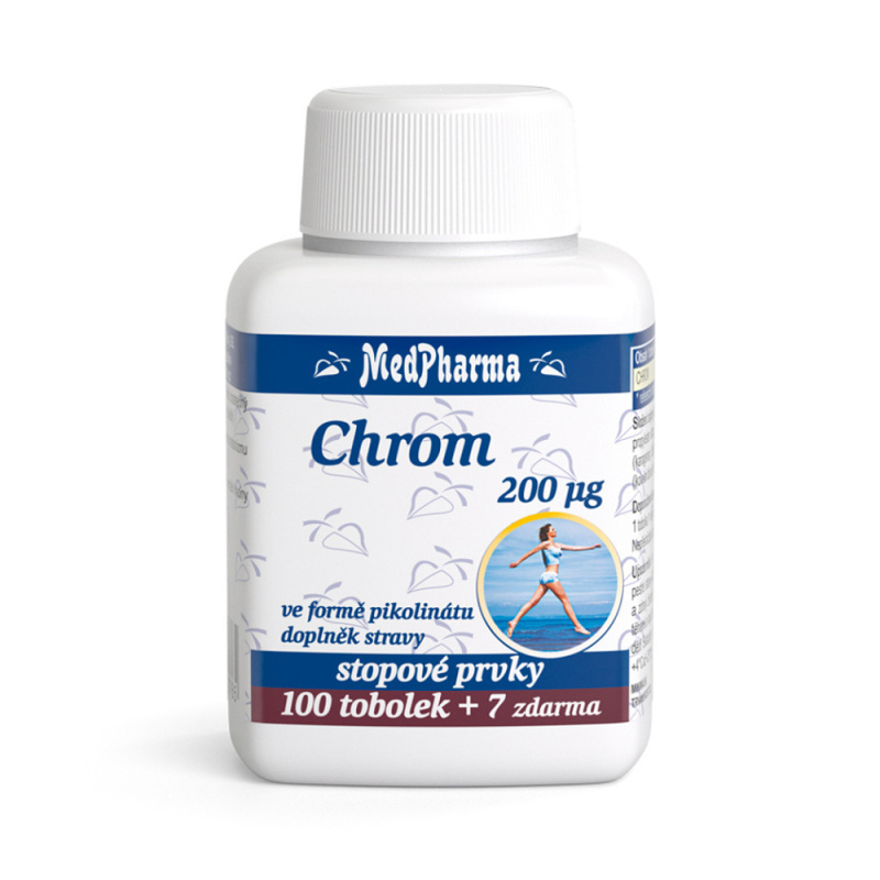 MedPharma Chrom 200 µg - ve formě pikolinátu, 107 tobolek