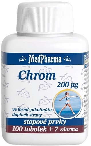 MedPharma Chrom 200 µg - ve formě pikolinátu, 107 tobolek