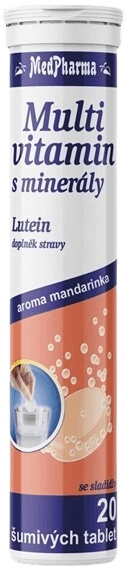 MedPharma Multivitamín s minerály + lutein, 20 šumivých tablet