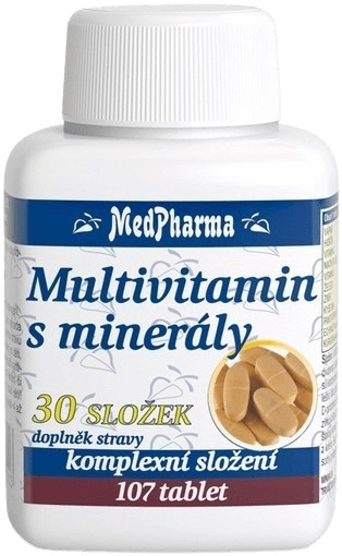 MedPharma Multivitamín s minerály 30 složek 107 tablet