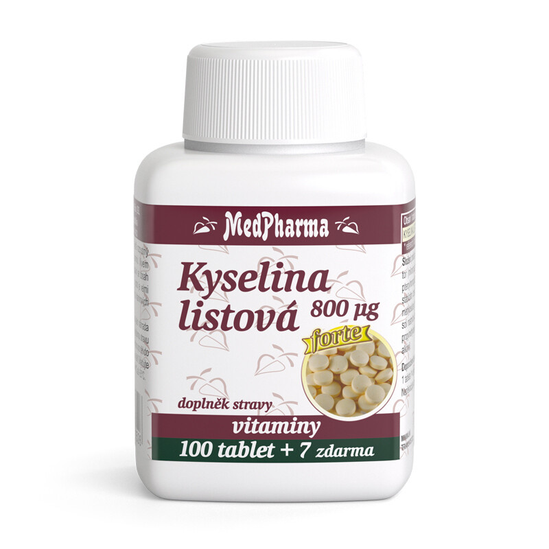 MedPharma Kyselina listová 800 µg 107 tablet