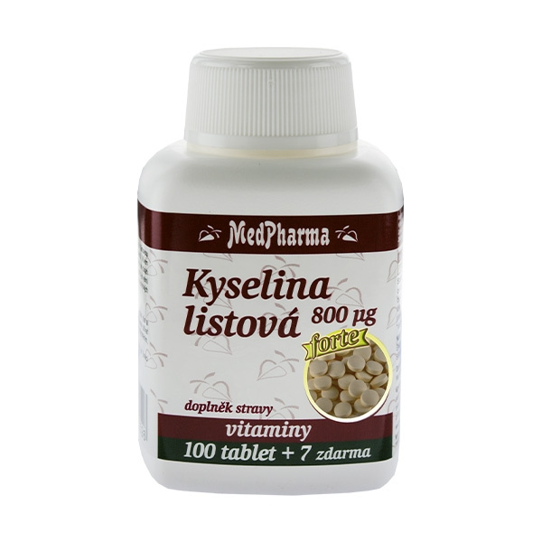 MedPharma Kyselina listová 800 µg 107 tablet