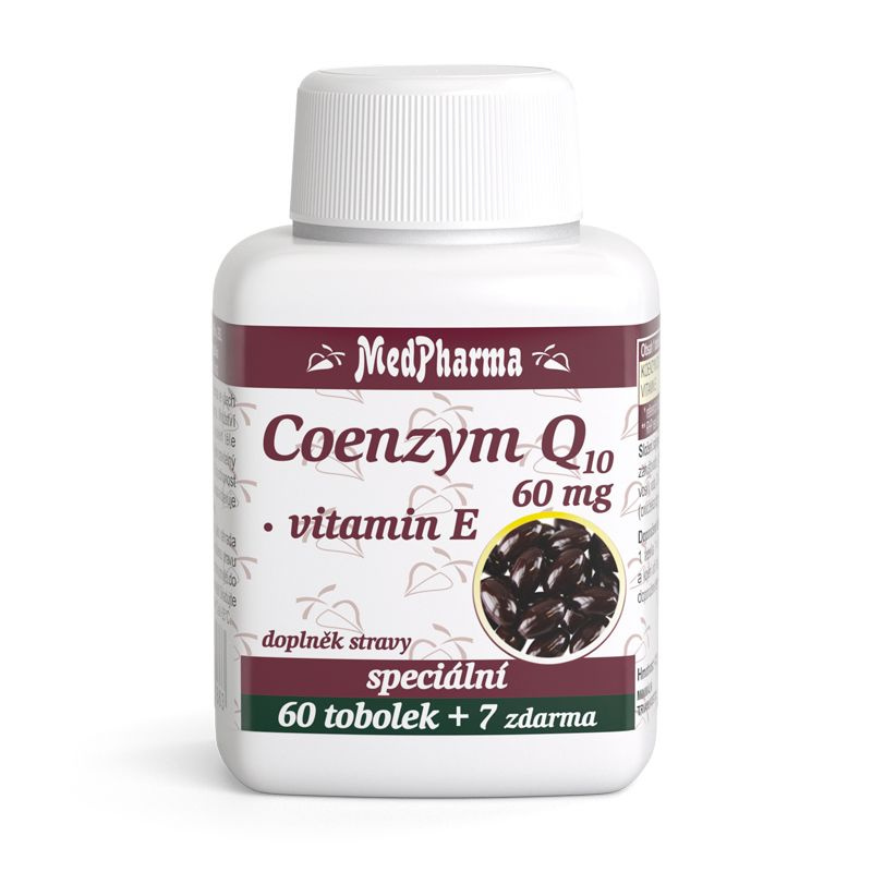 MedPharma Coenzym Q10 60 mg + Vitamin E 67 kapslí