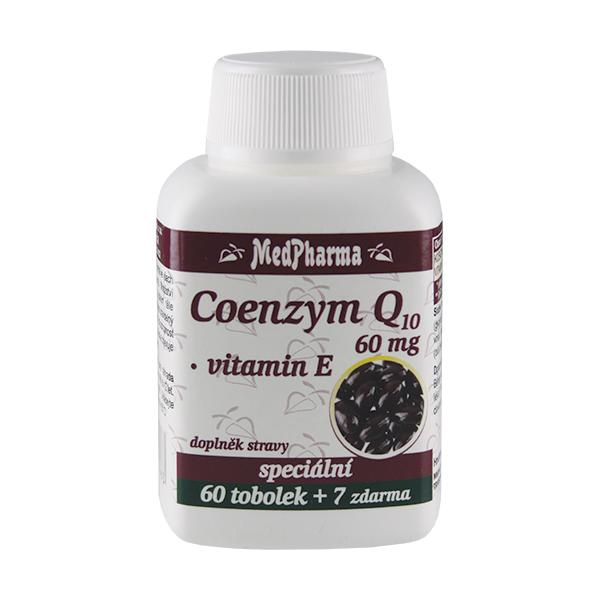 MedPharma Coenzym Q10 60 mg + Vitamin E 67 kapslí