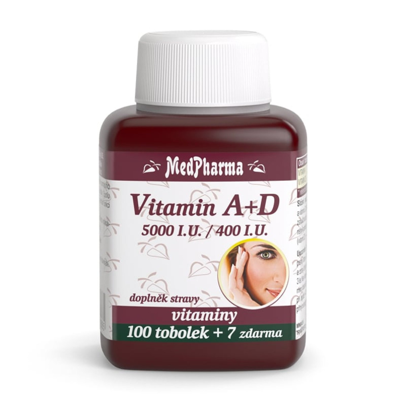 MedPharma Vitamín A + D (5000 I.U./400 I.U.) 107 tobolek