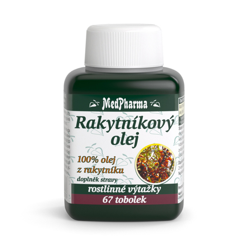 MedPharma Rakytníkový olej, 100% olej z rakytníku, 67 tobolek