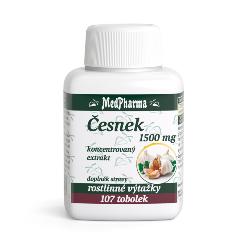 MedPharma Česnek 1500 mg 107 kapslí