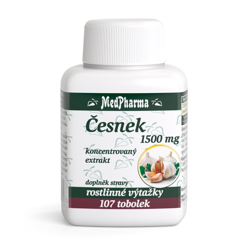 MedPharma Česnek 1500 mg 107 kapslí