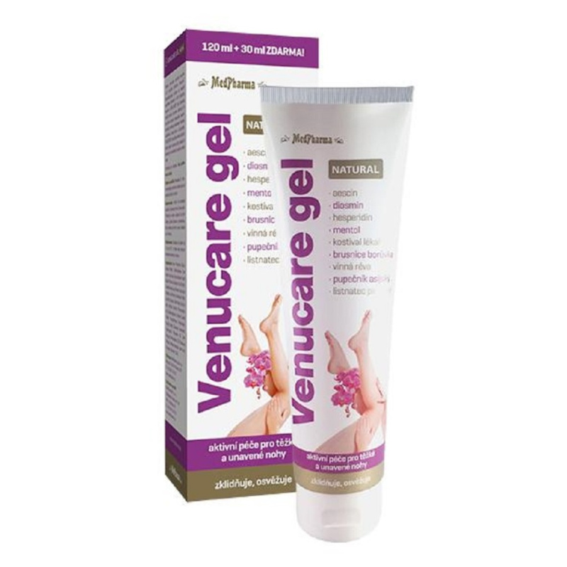 MedPharma Venucare gel natural gel na unavené nohy 150 ml