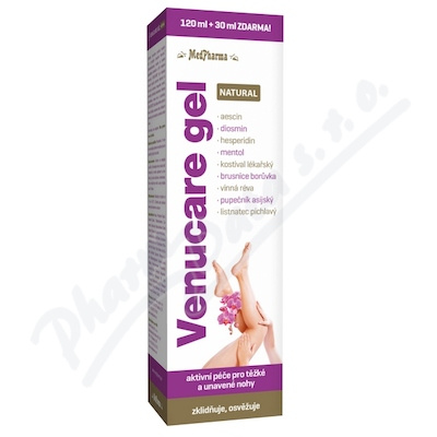 MedPharma Venucare gel natural gel na unavené nohy 150 ml