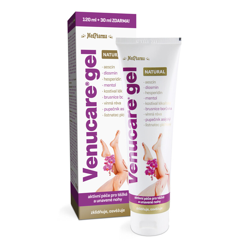 MedPharma Venucare gel natural gel na unavené nohy 150 ml