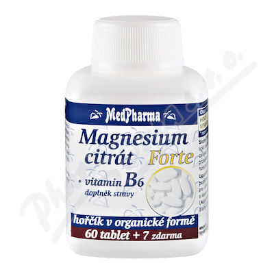 MedPharma Magnesium citrát Forte + vitamín B6 - 67 tablet