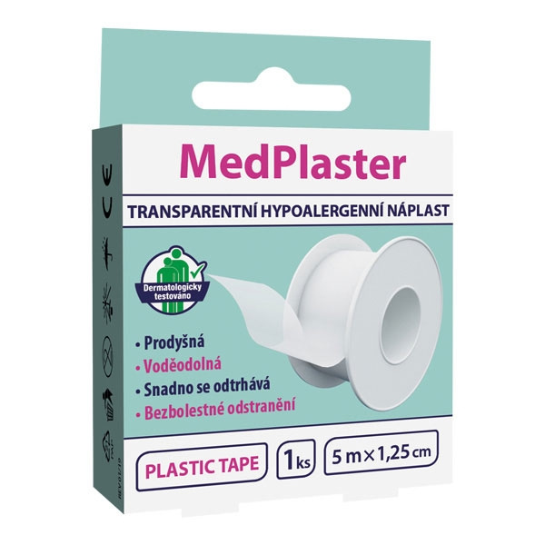 MedPharma Náplast TRANSPARENTNÍ, HYPOALERGENNÍ