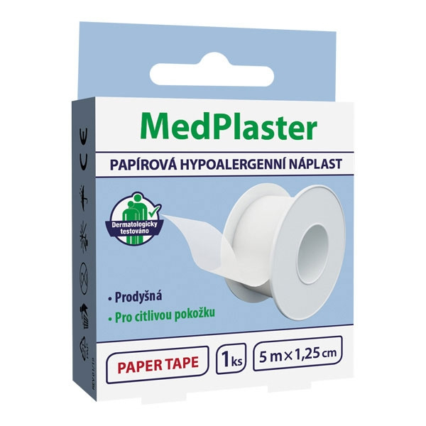 MedPharma Náplast PAPÍROVÁ, HYPOALERGENNÍ