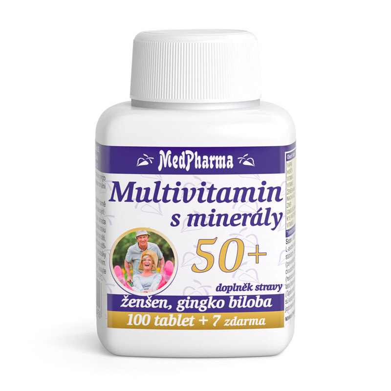 MedPharma Multivitamín s minerály 50+ 107 tobolek