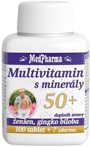 MedPharma Multivitamín s minerály 50+ 107 tobolek