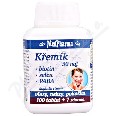 MedPharma Křemík 30 mg + biotin + selen + PABA 107 tablet