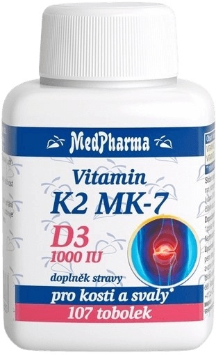 MedPharma Vitamín K2 MK-7+D3 1000 IU 107 tobolek