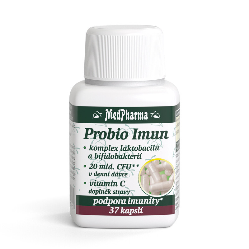 MedPharma Probio Imun – komplex laktobacilů a bifidobakterií, 37 kapslí