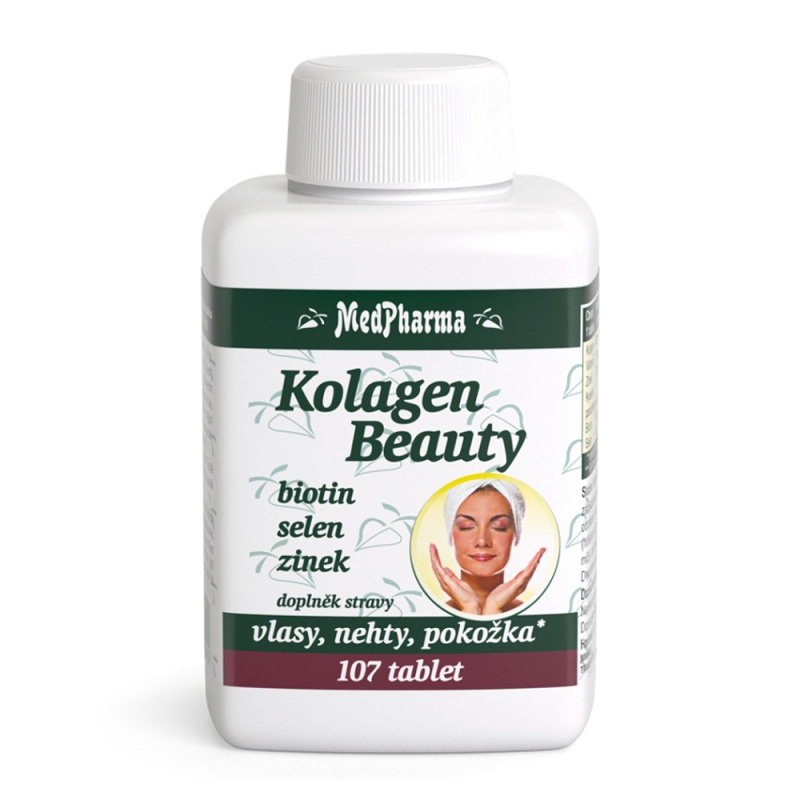 MedPharma Kolagen Beauty - biotin, selen, zinek 107 tablet