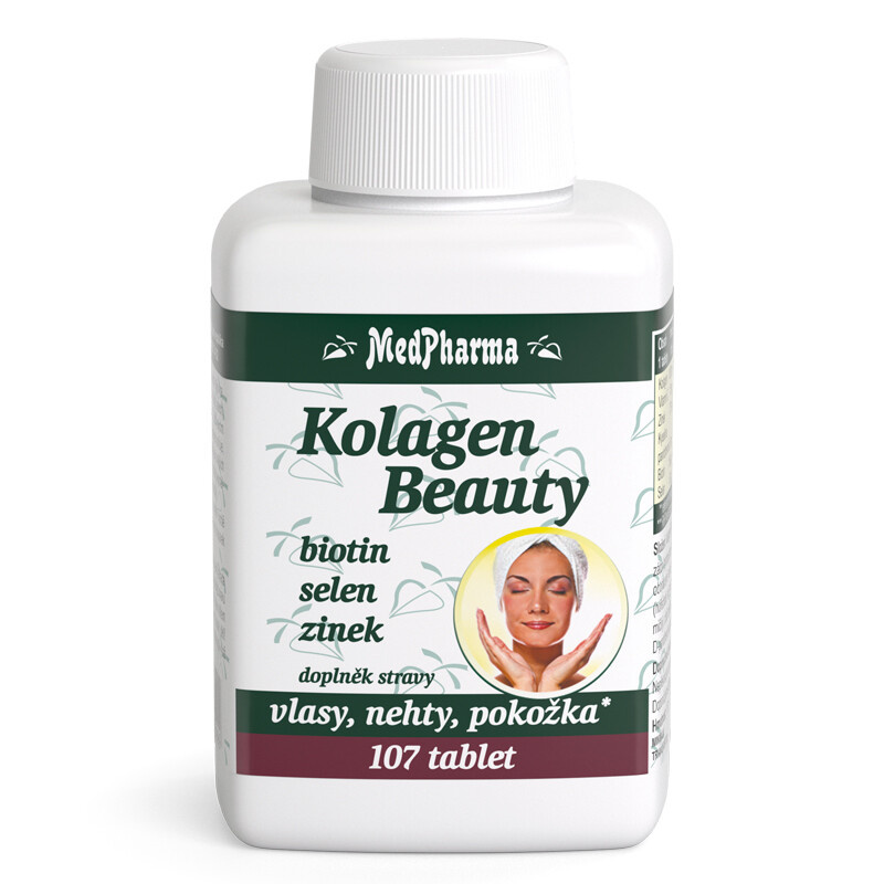 MedPharma Kolagen Beauty - biotin, selen, zinek 107 tablet