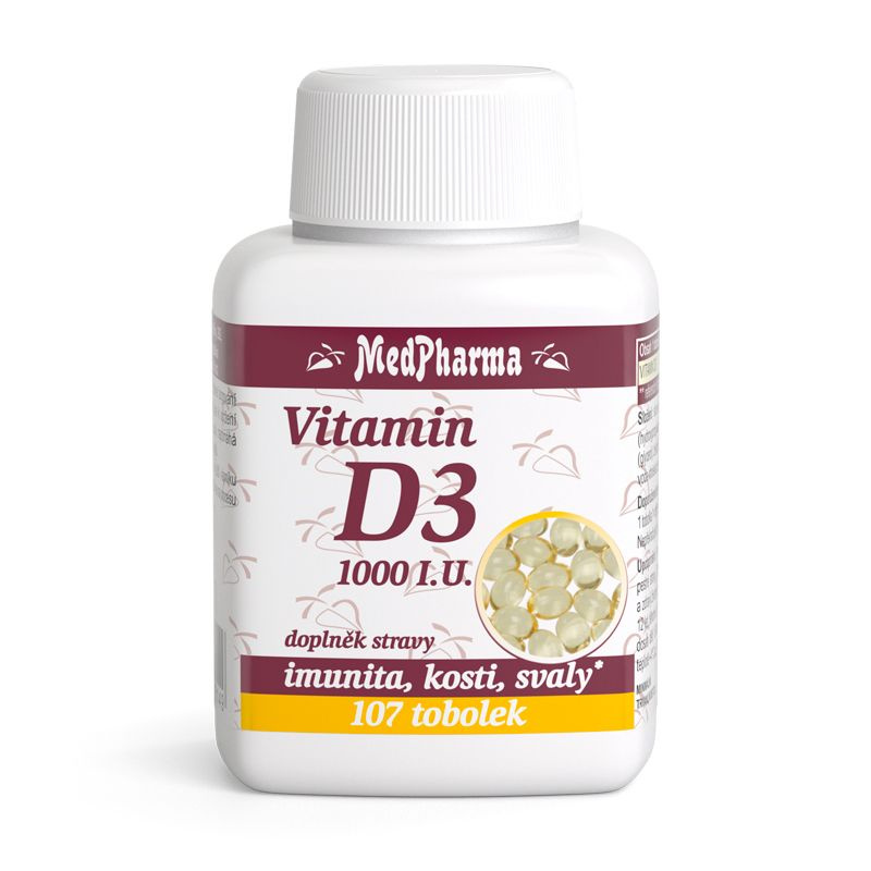 MedPharma Vitamin D3 1000 I.U., 107 tobolek