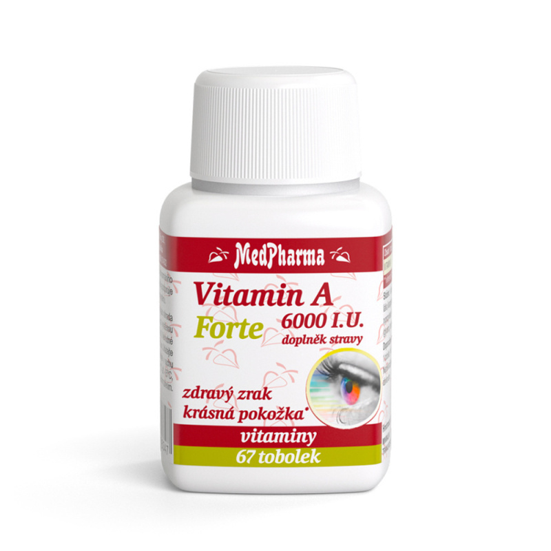 MedPharma Vitamin A 6000 I.U. forte 67 kapslí