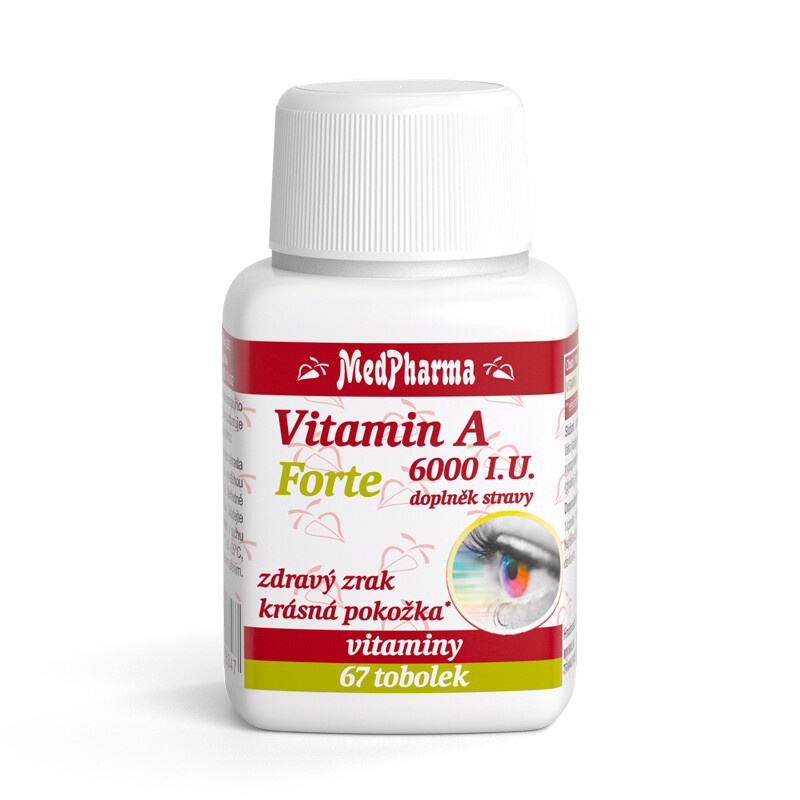 MedPharma Vitamin A 6000 I.U. forte 67 kapslí