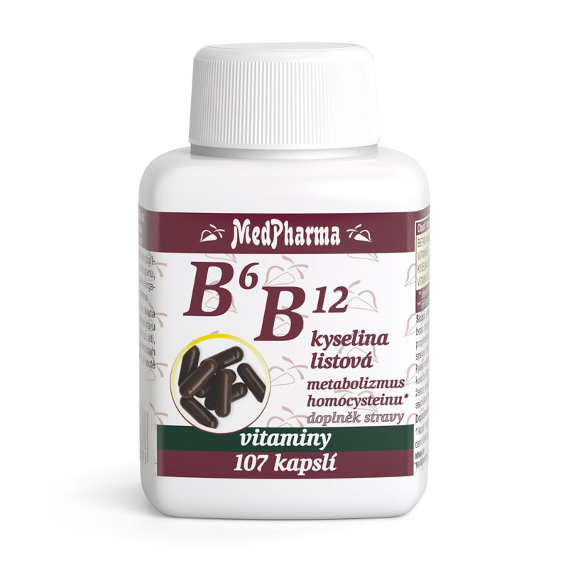 MedPharma B6 + B12 + kyselina listová 107 tablet