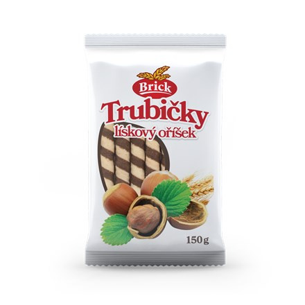 DELASHERAS Brick Trubičky lískový oříšek 150 g