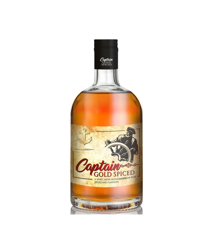 Captain Gold Spiced 35% 0,7l (holá lahev)