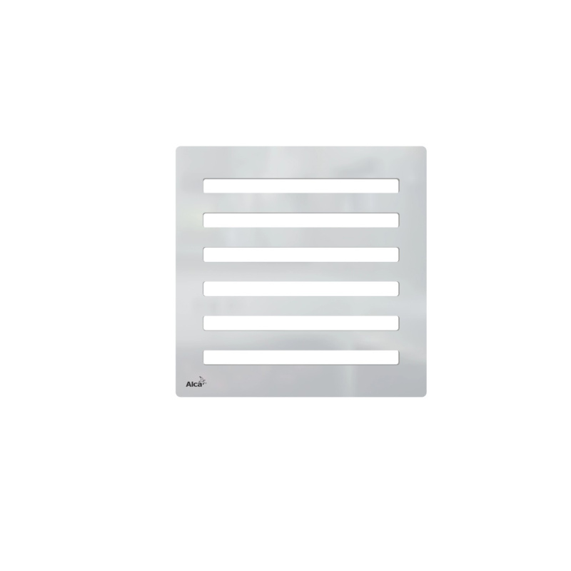 Alcadrain Designová mřížka, vzor 1, nerez, 102 x 102 mm