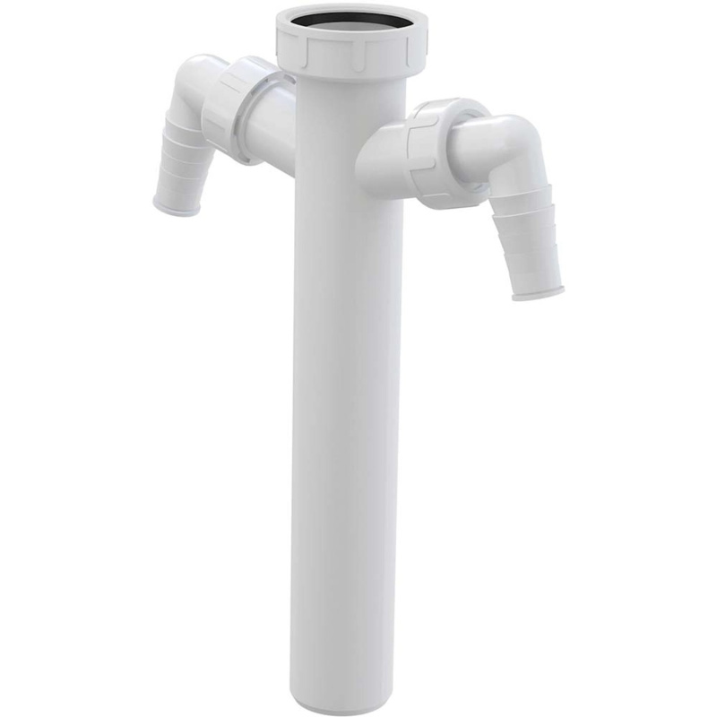 Alcadrain Mezikus s převlečnou maticí 6/4" a dvěma přípojkami