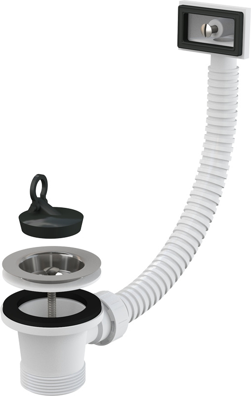Výpust dřezová Alca A331 6/4" s nerezovou mřížkou DN 70 a fl