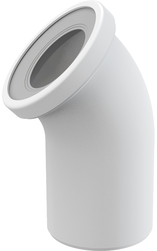 Koleno k WC Alca A90-45°