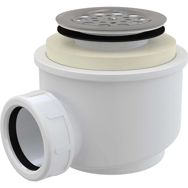 Alcadrain Sifon vaničkový A46-50 s nerezovou mřížkou